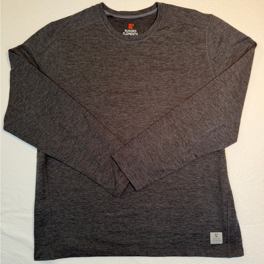 Rugged Elements Durable‎ Utility Men's Charcoal Long Sleeve T-shirt size XL